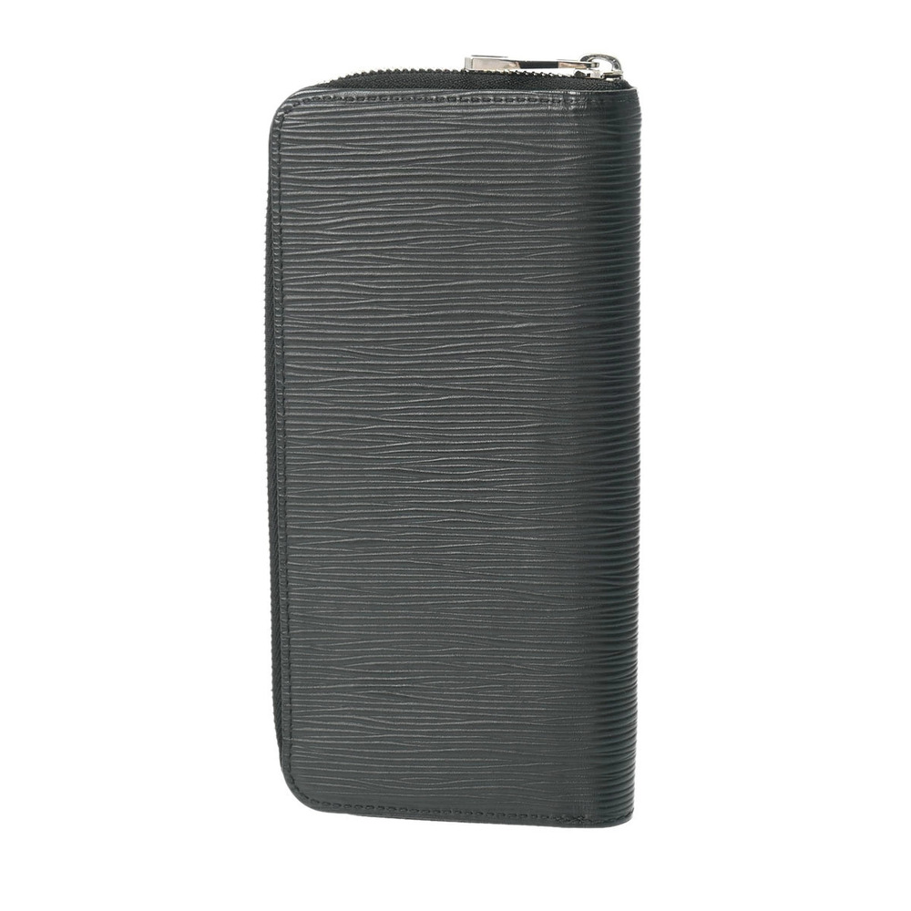 Louis Vuitton Leather Long Black Zippy Epi Noir Vertical Wallet